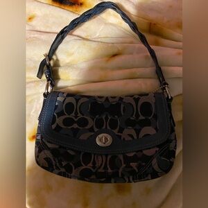 vintage coach chelsea signature flap bag!  Updated photos!